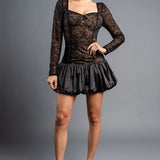 Lace Stretch Bubble Dress