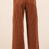 Mittoshop Corduroy Back Elastic Waist Pants