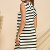 Serenity Stripe Mini Dress