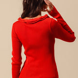 Amanda Tie Front Sweater Top