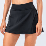 High Waist Pleated Active Skirt