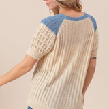 Dianna Short Sleeve Sweater