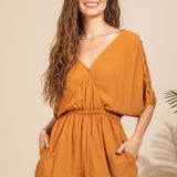 Carmen Ruched Romper