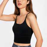 Millennia Crisscross Back Scoop Neck Sports Cami