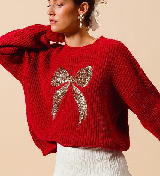 Maya Ribbon Sweater Top