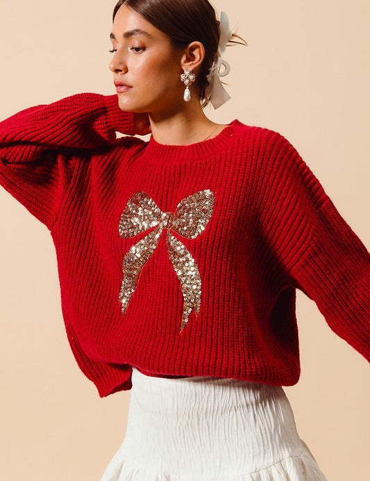 Maya Ribbon Sweater Top