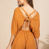 Carmen Ruched Romper