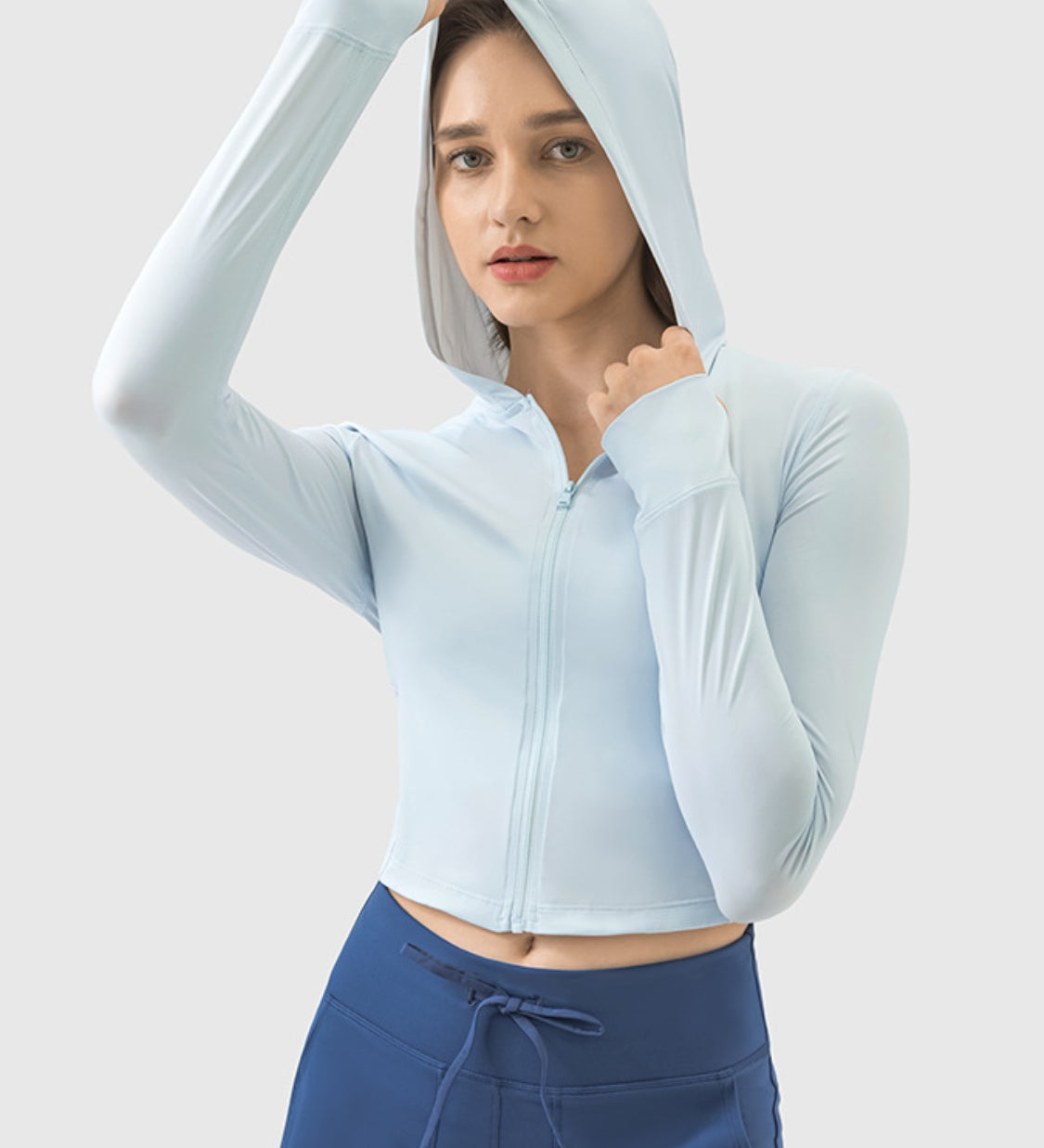 Millennia Zip Up Hooded Long Sleeve Active Outerwear