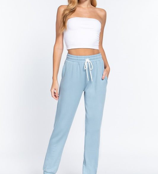 French Terry Fleece Jogger Pants