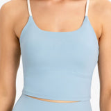 Millennia Crisscross Back Scoop Neck Sports Cami