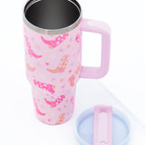 Sachet Pink Western Boot Tumbler with Straw 40oz