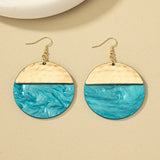 Lightweight Boho Drop Earrings - Blue