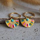 Bohemian Fan Shape Earrings