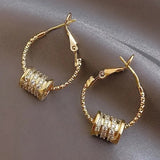 Golden Hoop Earrings