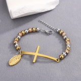 Tricolor Cross Bracelet