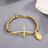 Golden Cross Bracelet