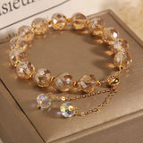 Temperament Crystal Braided Bracelet