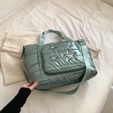 Andy Puffer Tote Bag - Green