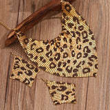 Leopard Charm Jewelry Set