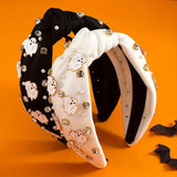 Rhinestone Ghost Embellished Knot Hairband