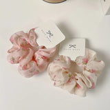 2pcs - Silk Floral Scrunchies