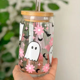 Kawaii Ghost Iced Coffee Cup