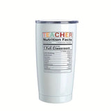 20oz Teacher Nutrition Facts Tumbler