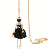 Lady Dress Necklace - Black