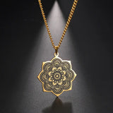 Flower Cuban Chain Necklace