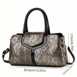 Vera Crocs Pattern Lux Bag