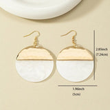 Lightweight Boho Drop Earrings - White