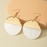 Lightweight Boho Drop Earrings - White