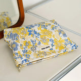 Yellow Blue Carry On Makeup Bag