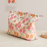 Orange Pink Carry On Makeup Bag