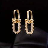 U-Shaped Horseshoe Earrings