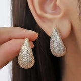 Water Drop Earrings - Golden