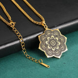 Flower Cuban Chain Necklace