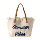 On the Go Summer Bag - White