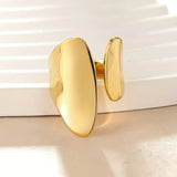 Irregular Shape Wide Ring