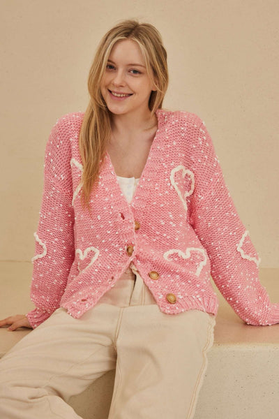 Cardigan with Heart Overstitch – Simply Chrisel