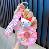 Donut Hello Kitty Keychain