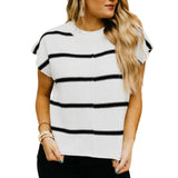 Lexa Striped  Sweater Top