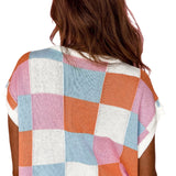 Mila Multicolor Short Sleeve Sweater