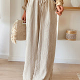 Elena Wide Leg Drawstring Pants