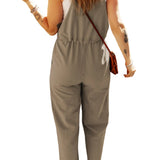 Sage Buttoned Straps Overall