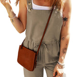 Sage Buttoned Straps Overall