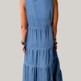 Diana Denim Maxi Dress