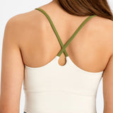 Millennia Crisscross Back Scoop Neck Sports Cami