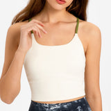 Millennia Crisscross Back Scoop Neck Sports Cami