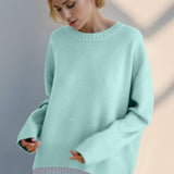 Basic Bae Round Neck Dropped Shoulder Sweater